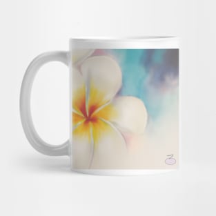 Plumeria watercolor Mug